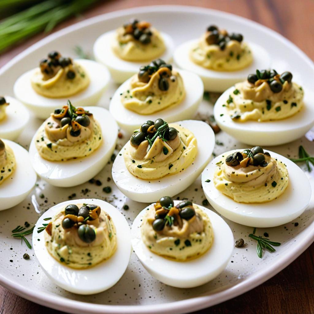 Deviled Eggs with Capers and Tarragon